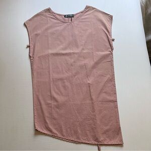 NWT +BERYLL mauve pink sleeveless asymmetrical tunic length tank top shirt